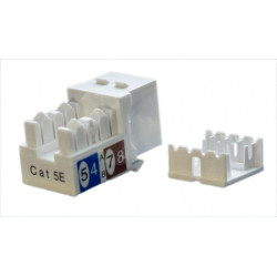 Вставка Keystone Jack RJ45 (8P8C) кат.5E KJ9-8P8C-C5e-90-WH бел. Hyperline 432595