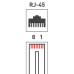 Джек компьютерный RJ45 (8P8C) кат.5E (уп.100шт) Rexant 05-1021