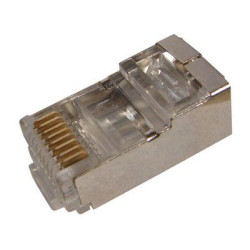 Джек компьютерный RJ45 (8P8C) кат.5E с экраном (уп.100шт) Rexant 05-1023