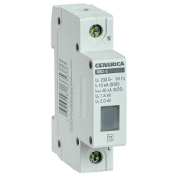 Ограничитель перенапряжения ОПС1-C 1Р 10/40кА 230В GENERICA MOP20-1-C-G