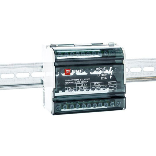 Шина нулевая в корпусе 4х11 EKF sn0-4x11