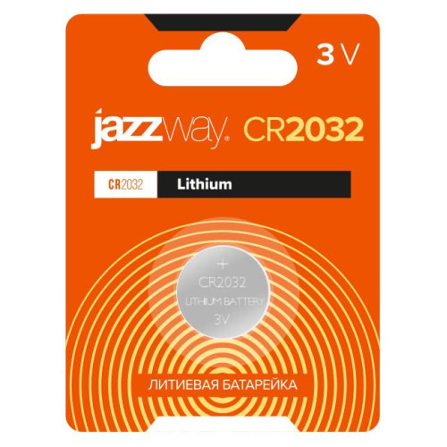 Элемент питания литиевый CR2032 3В BL-1 (блист.1шт) JazzWay 2852892