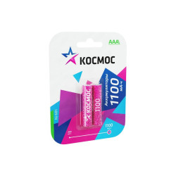 Аккумулятор AAA/LR03 Ni-MH 1100мА.ч (блист.2шт) КОСМОС KOCR03NIMH(1100MAH)