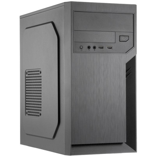 Корпус с блоком питания 450Вт Case FL-702 mATX 1х5.25EXT 1х3.5EXT 2х3.5INT 2хUSB2.0 HDA w/o FAN w/450W ATX PSU w/1.2m EU pwr cord Foxline 1000552363