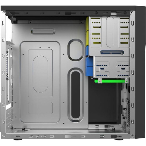 Корпус с блоком питания 450Вт Case FL-628 mATX 2х5.25EXT 1х3.5EXT 3х3.5INT 2хUSB2.0+2хUSB3.0 HDA w/o FAN w/450W ATX PSU w/1.2m EU pwr cord Foxline 1000459051