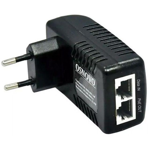 Инжектор PoE Gigabit Ethernet на 1 порт PoE - до 15.4W Midspan-1/151GA OSNOVO 1000634329