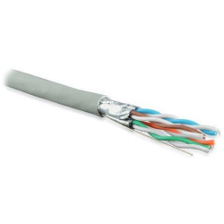 Кабель витая пара U/FTP кат.6 4х2х23AWG solid LSZH нг(А)-HF UFTP4-C6-S23-IN-LSZH-GY-500 (м) Hyperline 47958