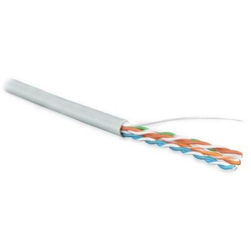 Кабель витая пара U/UTP кат.5E 4х2х24AWG solid PVC UUTP4-C5E-S24-IN-PVC-GY-305 сер. (м) Hyperline 41903