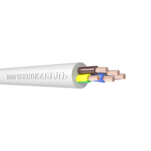 Провод ПВС 5х2.5 (4х2.5+1х2.5) 380В Б (бухта) (м) Технокабель 00-00148780