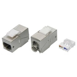 Модуль Keystone RJ45 CAT5E экранир. 90град. (форм-фактор S19) серебр. DKC RNK5EF90TL