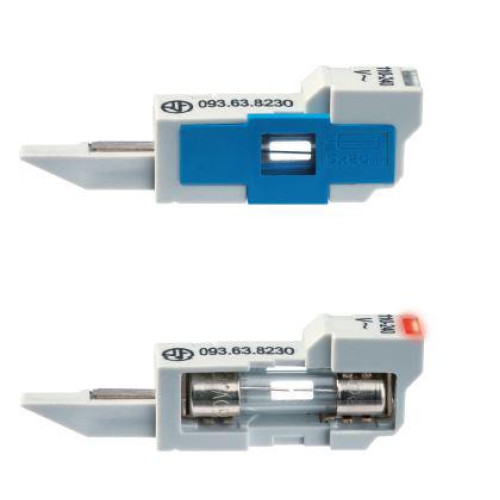 Держатель для предохранителя для интерфейсных модулей реле 39 серии светодиод. индик. предохранителя для цепей 24В AC/DC FINDER 093630024