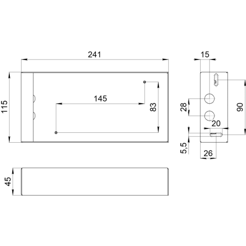 Кронштейн BS-K-27 Black Белый свет a21802