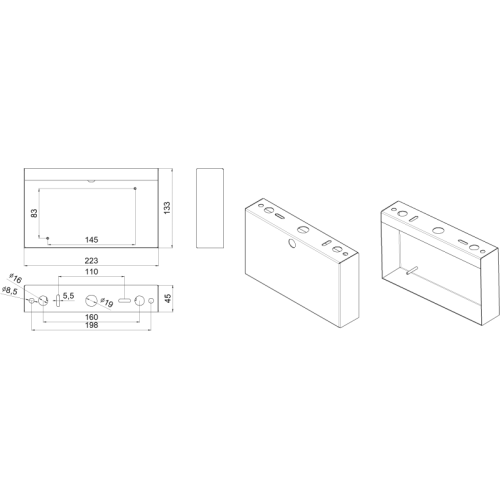 Кронштейн BS-K-26 White Белый свет a21801