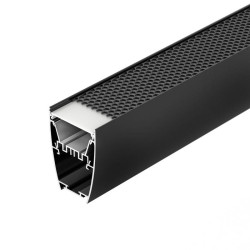 Профиль LINE-5075-U-HONEYCOMB-2000 BLACK алюминий L2000 Arlight 044885