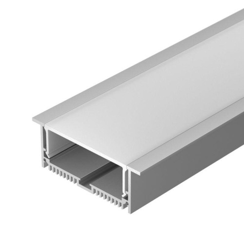 Профиль с экраном SL-LINIA88-F-2500 ANOD+OPAL 2.5м алюминий Arlight 020471