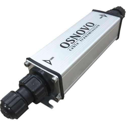 Удлинитель уличный PoE 10/100/1000M Gigabit Ethernet до 500м (до 22W) E-PoE/1GW OSNOVO 1000634318