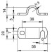 Скоба зажимная для проволоки и молниеприемников 156 16 OBO 5228220
