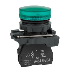 Лампа сигнальная OptiSignal D22 C5-L-B3 зел. пластик 24VAC/DC XB5AVB3 КЭАЗ 332189