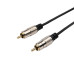 Шнур 3.5 Stereo Plug - 2RCA Plug 1.5м (GOLD) металл Rexant 17-4222