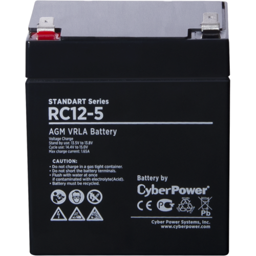 Батарея аккумуляторная RC 12-5 SS 12В 5А.ч CyberPower 1000527455