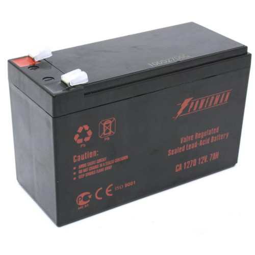 Батарея Battery CA1270 напряжение 12В емкость 7А.ч макс. ток разряда 105А макс. ток заряда 2.1А свинцово-кислотная типа AGM тип клемм F2 Д/Ш/В 151/65/94 2.2кг POWERMAN 1000425502