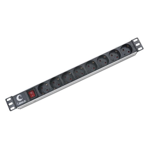 Блок евророзеток для 19дюйм шкафов 10А PDU-8P 8 розеток CABEUS 2402c