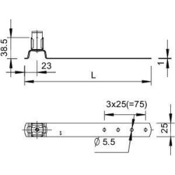 Держатель проволоки d8 для черепичной кровли 157 F-VA 280 OBO 5215579