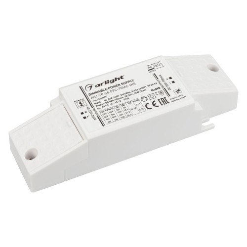 Блок питания ARJ-SP-36-PFC-TRIAC-INS 36Вт 30-52В 0.5-0.7А IP20 пластик Arlight 026058(1)