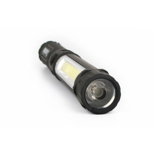 Фонарь-ручка LED51521 COB LED + 1Вт LED 3хR03 магнит клипса пластик. черн. (блист.) Camelion 13361