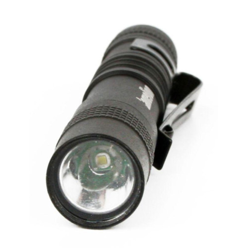 Фонарь LED51516 XPE 3 режима 1хLR03 (в компл.) алюм. черн. (открывающ. блист.) Camelion 12916