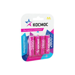 Аккумулятор AA/R6 NI-MN 2800мА.ч BP-4 (блист.4шт) КОСМОС KOCR6NIMH2800MAH4BL