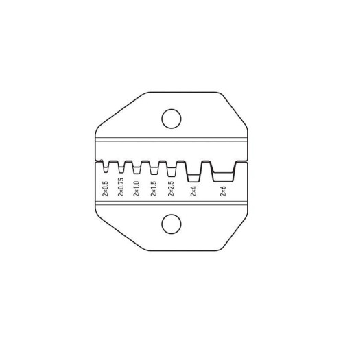 Кримпер для обжима двойных штыревых наконечников 2х(0.5-6.0)кв.мм (HT-5-26TW) Rexant 12-3222