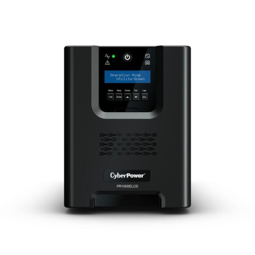 Источник бесперебойного питания Line-Interactive 1000В.А/900Вт USB/RS-232/EPO/SNMPslot (8 IEC С13) CyberPower 1000449181