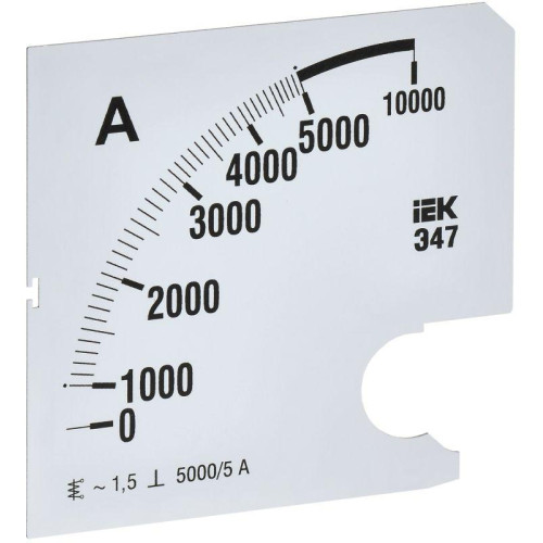 Шкала сменная для амперметра Э47 5000/5А-1.5 96х96мм IEK IPA20D-SC-5000