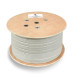 Кабель витая пара F/UTP кат.6 4х2х23AWG solid PVC нг(А)-LS FTP-4P-Cat.6-SOLID-GY сер. (уп.305м) Cabeus 8947c