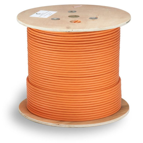 Кабель витая пара F/UTP кат.6 4х2х23AWG solid LSZH нг(А)-HF FTP-4P-Cat.6-SOLID-LSZH оранж. (уп.305м) Cabeus 8948c