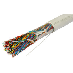 Кабель витая пара UTP (U/UTP) кат.5 100 пар 24 AWG ОЖ solid PVC нг(А)-LS Cabeus 7285c