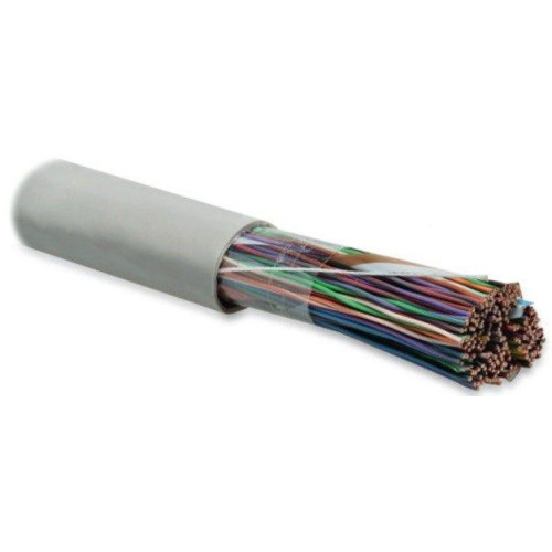 Кабель витая пара U/UTP кат.3 100 пар 26 AWG ОЖ solid PVC UUTP100-C3-S26-IN-PVC-GY сер. Hyperline 36574