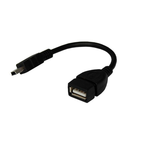 Кабель USB OTG mini USB на USB шнур 0.15м черн. Rexant 18-1181