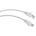 Патч-корд кат.5E U/UTP неэкранир. 2хRJ45/8p8c PC-UTP-RJ45-Cat.5e-1m-WH PVC 1м бел. Cabeus 7672c