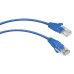 Патч-корд кат.5E U/UTP неэкранир. 2хRJ45/8p8c PVC PC-UTP-RJ45-Cat.5e-0.3m-BL 0.3м син. Cabeus 7662c