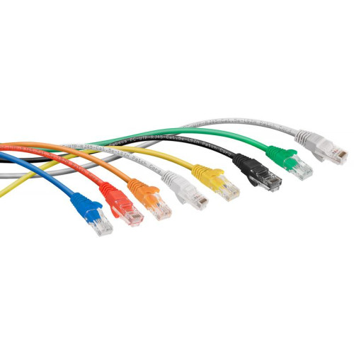 Патч-корд кат.5E U/UTP неэкранир. 2хRJ45/8p8c PC-UTP-RJ45-Cat.5e-0.3m-WH-LSZH LSZH 0.3м бел. Cabeus 9487c