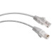 Патч-корд кат.5E U/UTP неэкранир. 2хRJ45/8p8c PC-UTP-RJ45-Cat.5e-1m PVC 1м сер. Cabeus 7211c