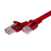 Патч-корд UTP 5e 4х2 26AWG (7х0.16мм) Cu LSZH 0.5м красн. SUPRLAN 10-0151