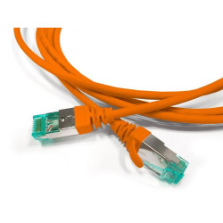 Патч-корд S/FTP экранир. кат. 6a (100% Fluke Component Tested) 30AWG LSZH 1.5м PC-LPT-SFTP-RJ45-RJ45-C6A-1.5M-LSZH-OR оранж. Hyperline 445825