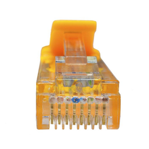 Патч-корд UTP 5e 4х2 26AWG (7х0.16мм) Cu LSZH 5м желт. SUPRLAN 10-0165