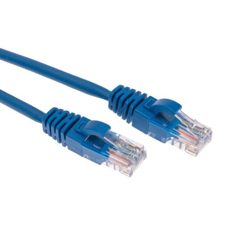 Патч-корд U/UTP CAT 5e RJ45-RJ45 26AWG LSZH син. 3м Rexant 02-0104-3