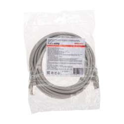 Патч-корд F/UTP CAT 5e RJ45-RJ45 26AWG LSZH сер. 5м Rexant 02-0110-5