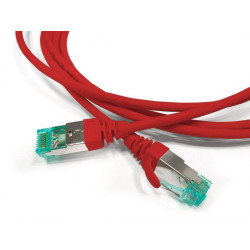 Патч-корд S/FTP экранир. кат. 6a (100% Fluke Component Tested) 30AWG LSZH 1.5м PC-LPT-SFTP-RJ45-RJ45-C6A-1.5M-LSZH-RD красн. Hyperline 445826