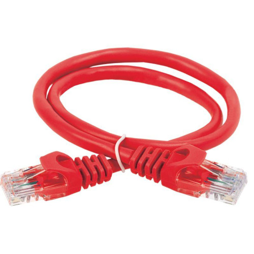 Патч-корд кат.6 UTP PVC 5м красн. ITK PC04-C6U-5M